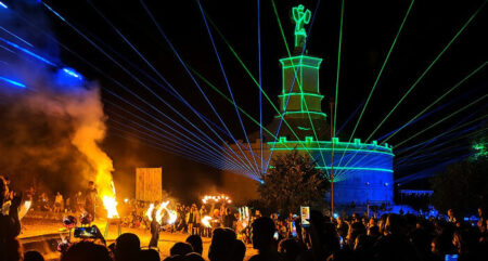 Monumentul de la Adamclisi – TROPAEUM TRAIANI, promovat în haine de laser