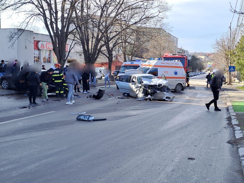 Accident rutier în Medgidia, județul Constanța (FOTO+VIDEO)